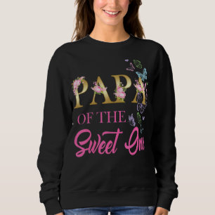 Pappa Sweet One 1st Birthday Tema Family Butterfly T Shirt