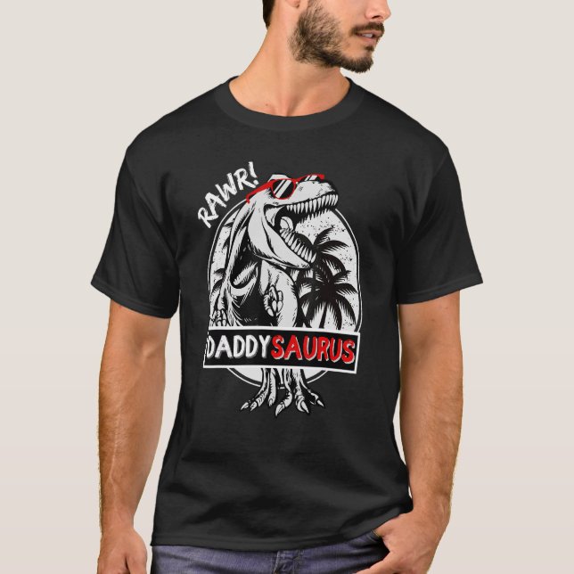 Pappa T rex Saurus Dinosaur pappa Saurus Far Shirt (Framsida)