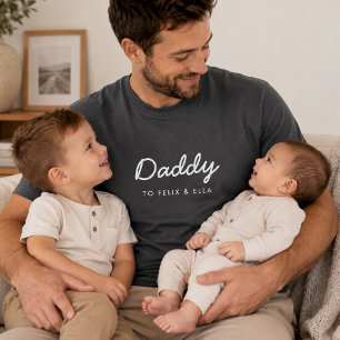 Pappa T-shirt Anpassad Pappadräkt Farsdag Presen