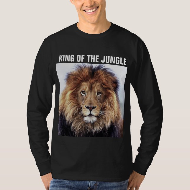 PAPPA T-SHIRTS, KUNG I JUNGLE LEJON T SHIRT (Framsida)
