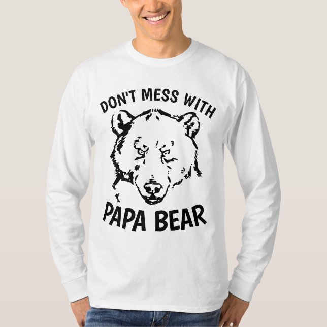 PAPPA T-tröjor,  INTE MED PAPPA BEAR T Shirt (Framsida)