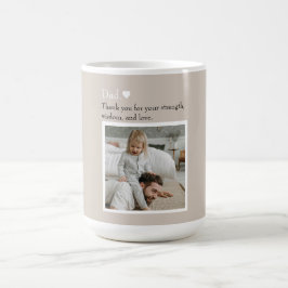 Pappa, Tack för - Anpassningsbar, foto och text | Kaffemugg