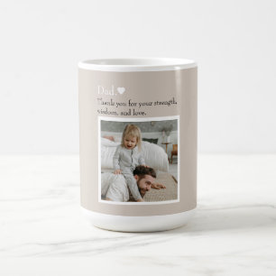 Pappa, Tack för - Anpassningsbar, foto och text Kaffemugg
