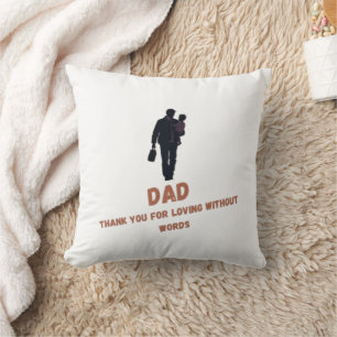 Pappa, Tack för boende utan Ord Kudde