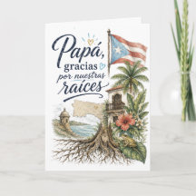 Pappa tack för våra rötter Puerto Rico