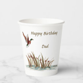 Pappa, tack Mallard över Cattails, ett minne