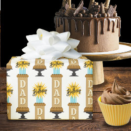 Pappa Tall Chocolate Birthday Cake Presentpapper