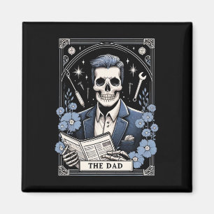 Pappa Tarotkort Skelett Fars Dag Dödskalle Pappa C Magnet