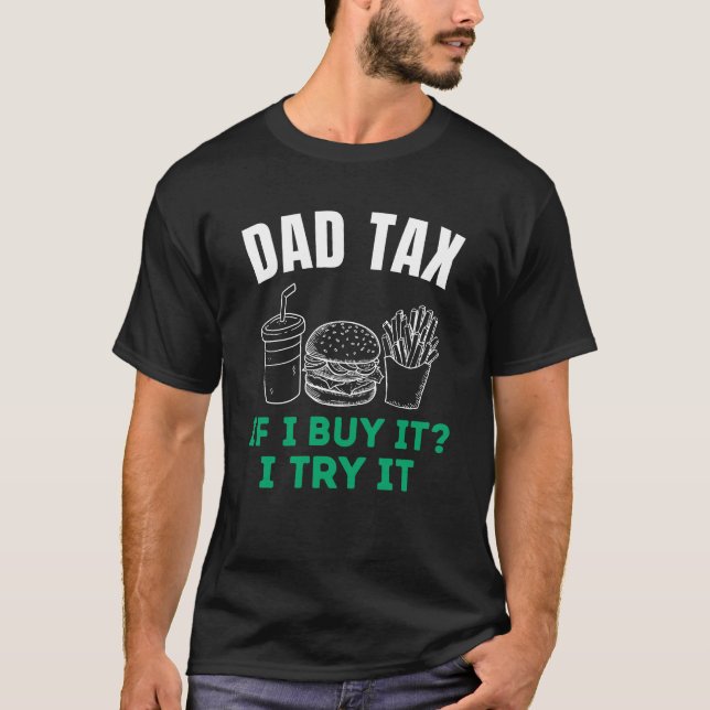 Pappa Tax Funny Fars dag T-Shirt (Framsida)