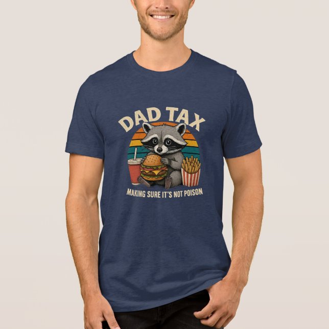 Pappa Tax Funny Raccoon Pappa Shirt T Shirt (Framsida)
