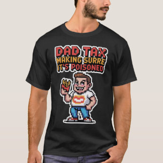 Pappa Tax Pixel Tee - 8-bitars Snack Inspection Un
