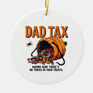 Pappa Tax Skapar att det inte finns några trick Julgransprydnad Keramik