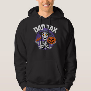 Pappa Tax Skeleton Halloween Pumpkin Hoodie