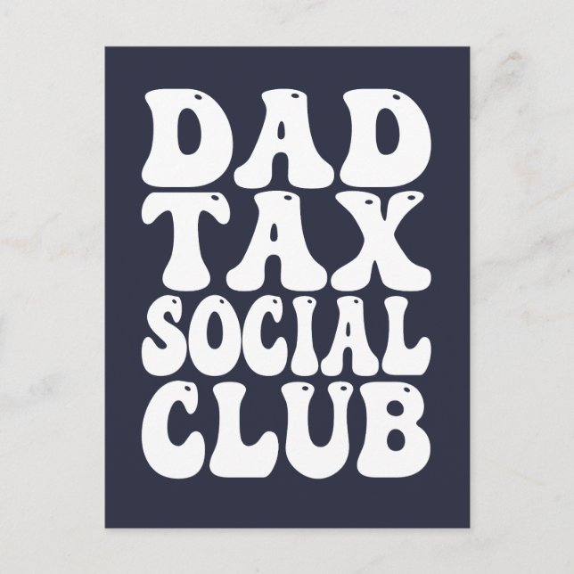 Pappa Tax Social Klubb Vykort (Framsida)