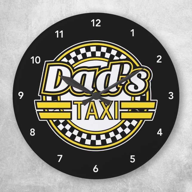 Pappa Taxi Large Clock Stor Klocka (Skapare uppladdad)