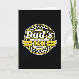 Pappa Taxi Service - Gift för Pappa Helgkort