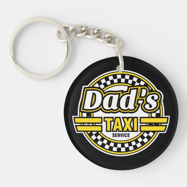 Pappa taxi tjänste- - gåvan för pappa - Keychain (Framsidan)