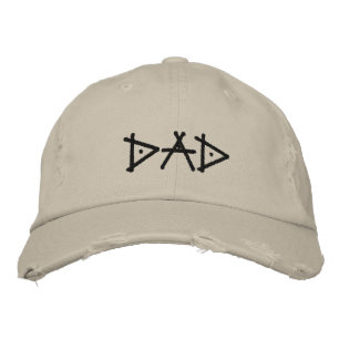 Pappa Teepee Distress Cap / Hat Broderad Keps