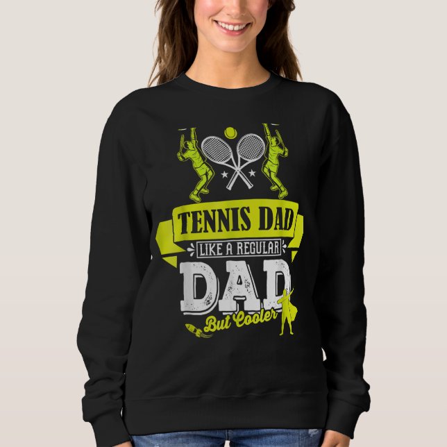 Pappa tennis Player-träning som lämpar sig för Fa T Shirt (Framsida)