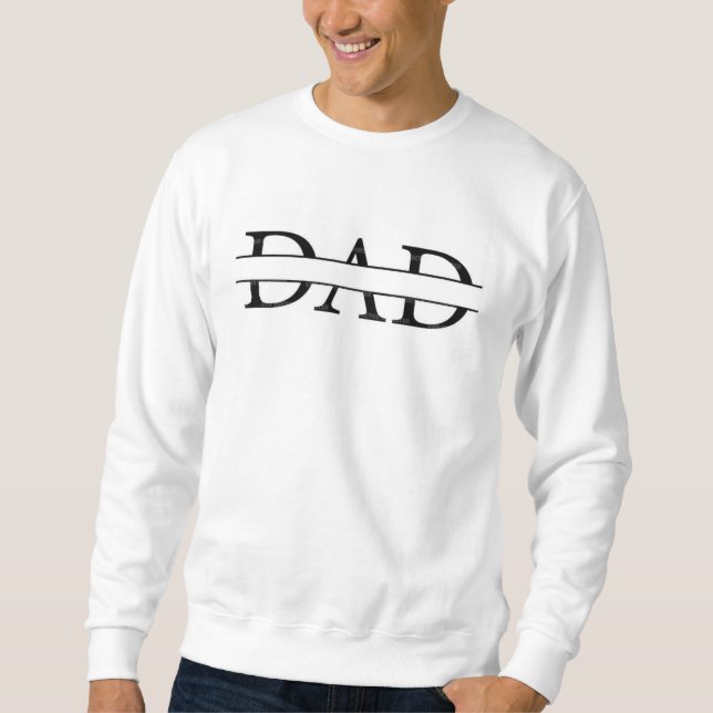 Pappa Text Tee - Simple, Classic och Fullt of Kärl Lång Ärmad Tröja (Framsida)
