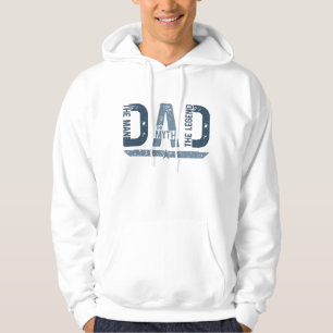 "PAPPA The Man Mith Legend" Fars dag Gift Hoodie