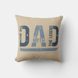 "PAPPA The Man Mith Legend" Fars dag Gift Kudde