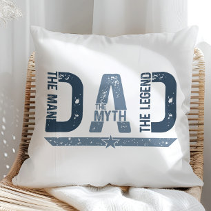 "PAPPA The Man Mith Legend" Fars dag Gift Kudde