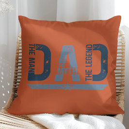 "PAPPA The Man Mith Legend" Fars dag Gift Kudde
