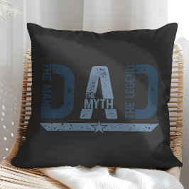 "PAPPA The Man Mith Legend" Fars dag Gift Kudde
