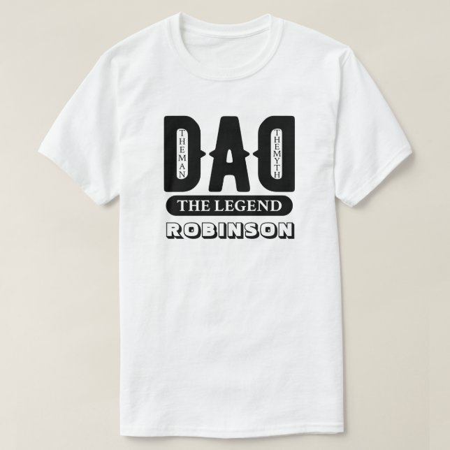 Pappa the Man the Myth the Legend Fars dag Funny T Shirt (Design framsida)