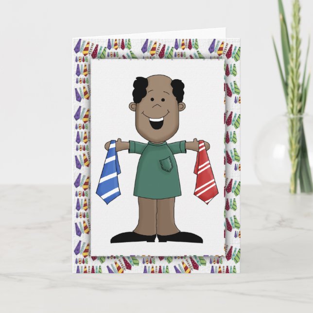 Pappa Ties 3 Fars dag Blank Greeting Card Kort (Framsida)
