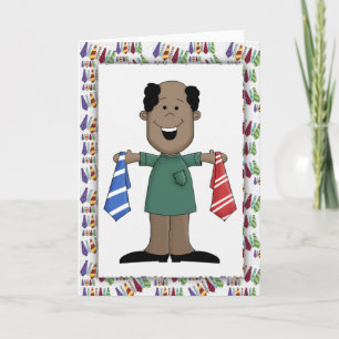 Pappa Ties 3 Fars dag Blank Greeting Card Kort