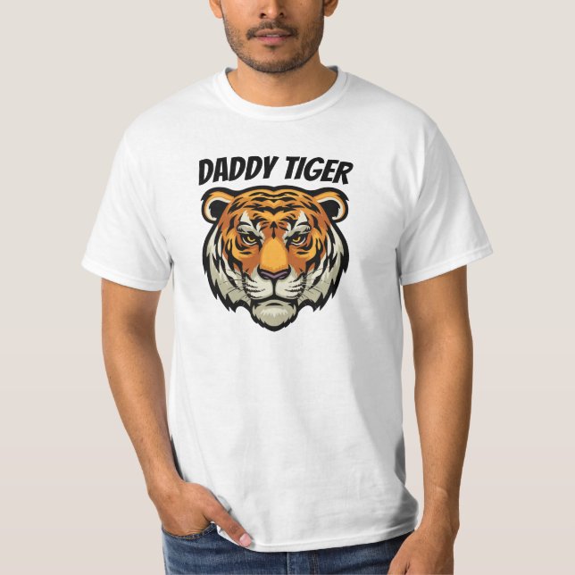 Pappa Tiger Customized T-Shirt (Framsida)