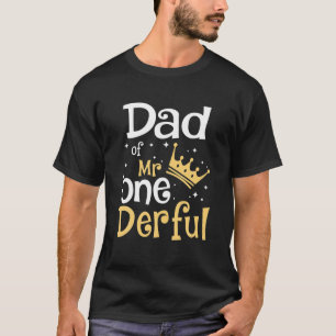 Pappa till anbudsgivaren 1:a födelsedag 1-Derful M T Shirt