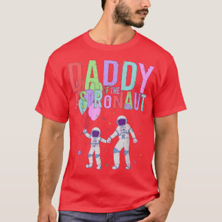 Pappa till Astronaut Space Födelsedagsfest T-Shir T Shirt