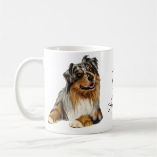 Pappa till Ausshole-Australian shepherd Mugg