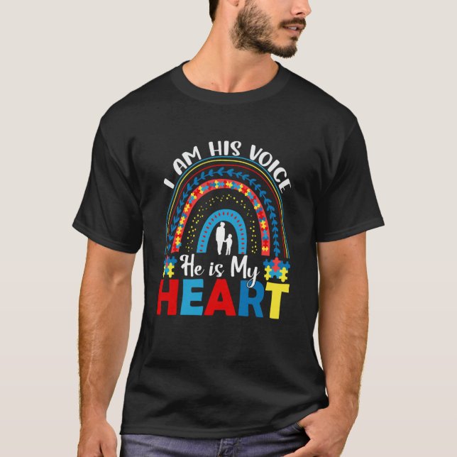 Pappa till autismmedvetenhet t shirt (Framsida)