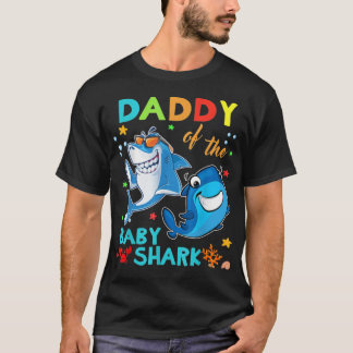 Pappa till Baby-hajens födelsedag pappa Shark Esse T Shirt