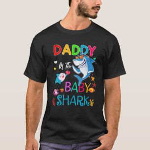 Pappa till Baby-hajens födelsedagspojke, flicka, b T Shirt