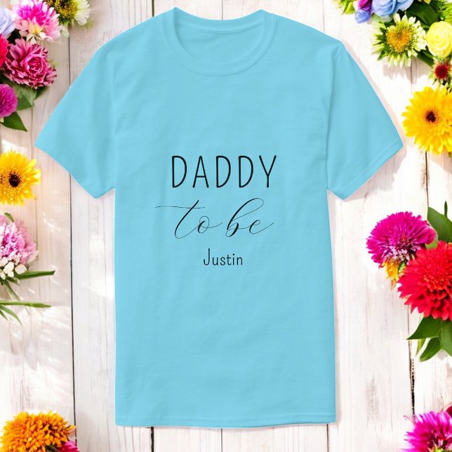 Pappa till Baby Shower Blue T-Shirt (Skapare uppladdad)
