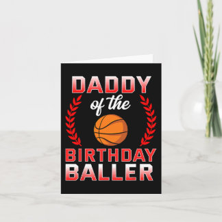 Pappa till Birthday Boy Basketball Bday Celebrat Kort