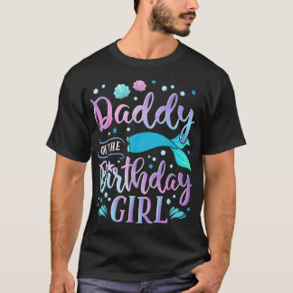 Pappa till Birthday Girl Sjöjungfru Party Family M T Shirt