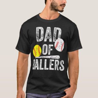 Pappa till bollare Rolig pappa till baseball och s T Shirt