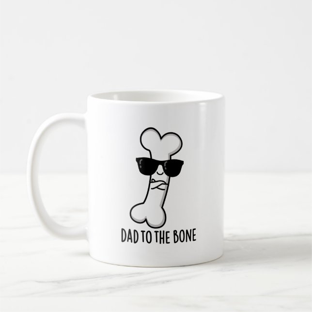 Pappa till Bone Funny Anatomy Pun Kaffemugg (Vänster)