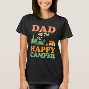 Pappa till den glada campingtröjan för män 1-årsda t shirt