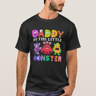 Pappa till den lilla Födelsedagsfesten Monster-fam T Shirt