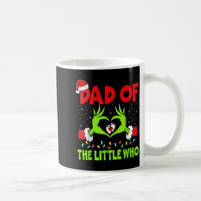 Pappa till den lilla som är rolig jul graviditet A Kaffemugg (Höger)