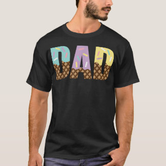 Pappa till den söta glassen 1:a första familjen t shirt