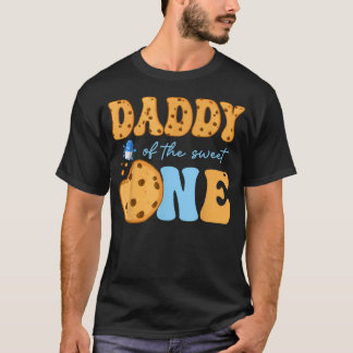 Pappa till den söta kakan och mjölk födelsedag t shirt