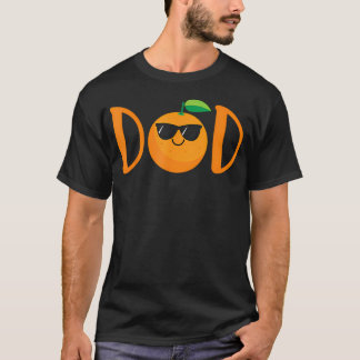 Pappa till den söta lilla Baby Shower Orange 1:a T Shirt
